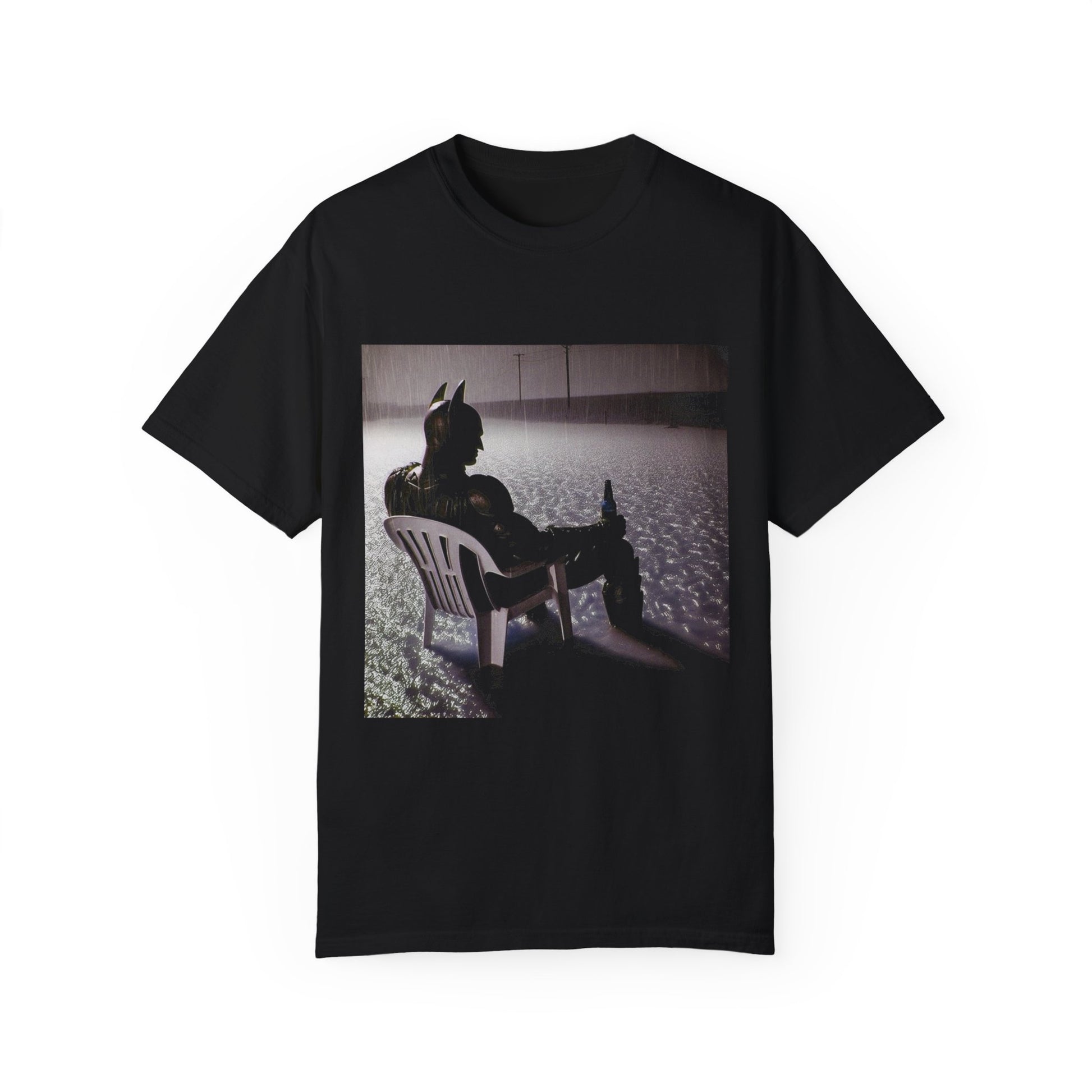 &quot;Batman in the Rain: A Night Off&quot; T-shirt