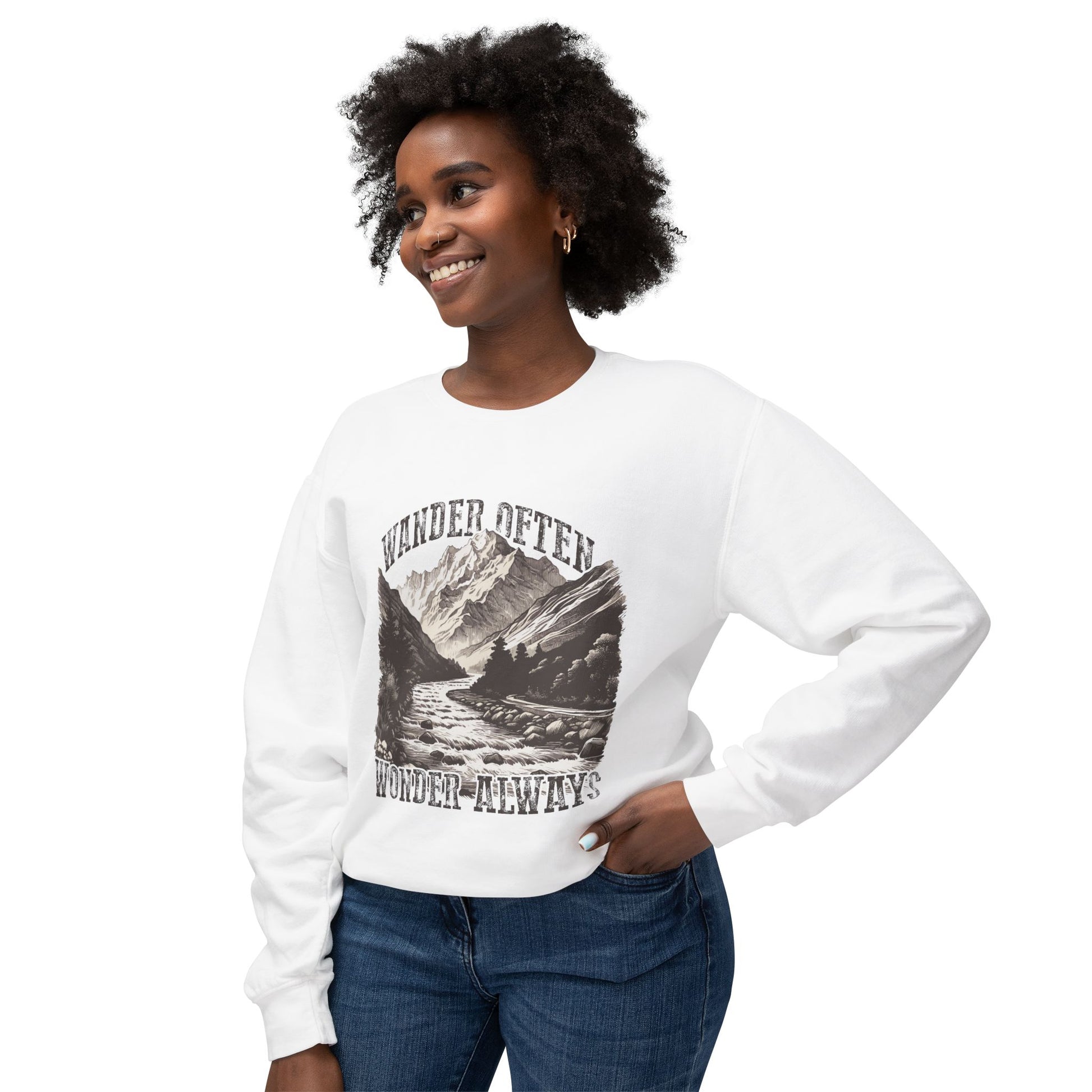 &quot;Wander Often Wonder Always&quot; Sweatshirt