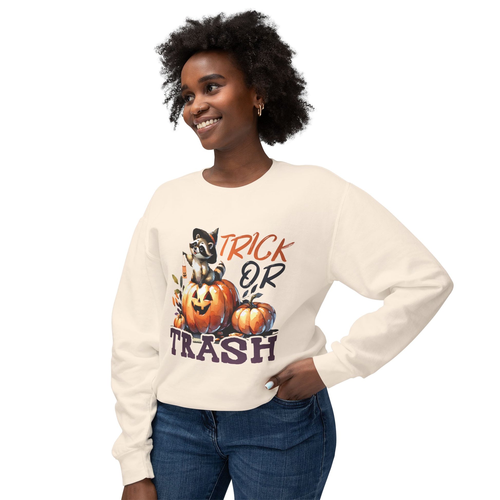 &quot;TRICK OR TRASH&quot; Sweatshirt