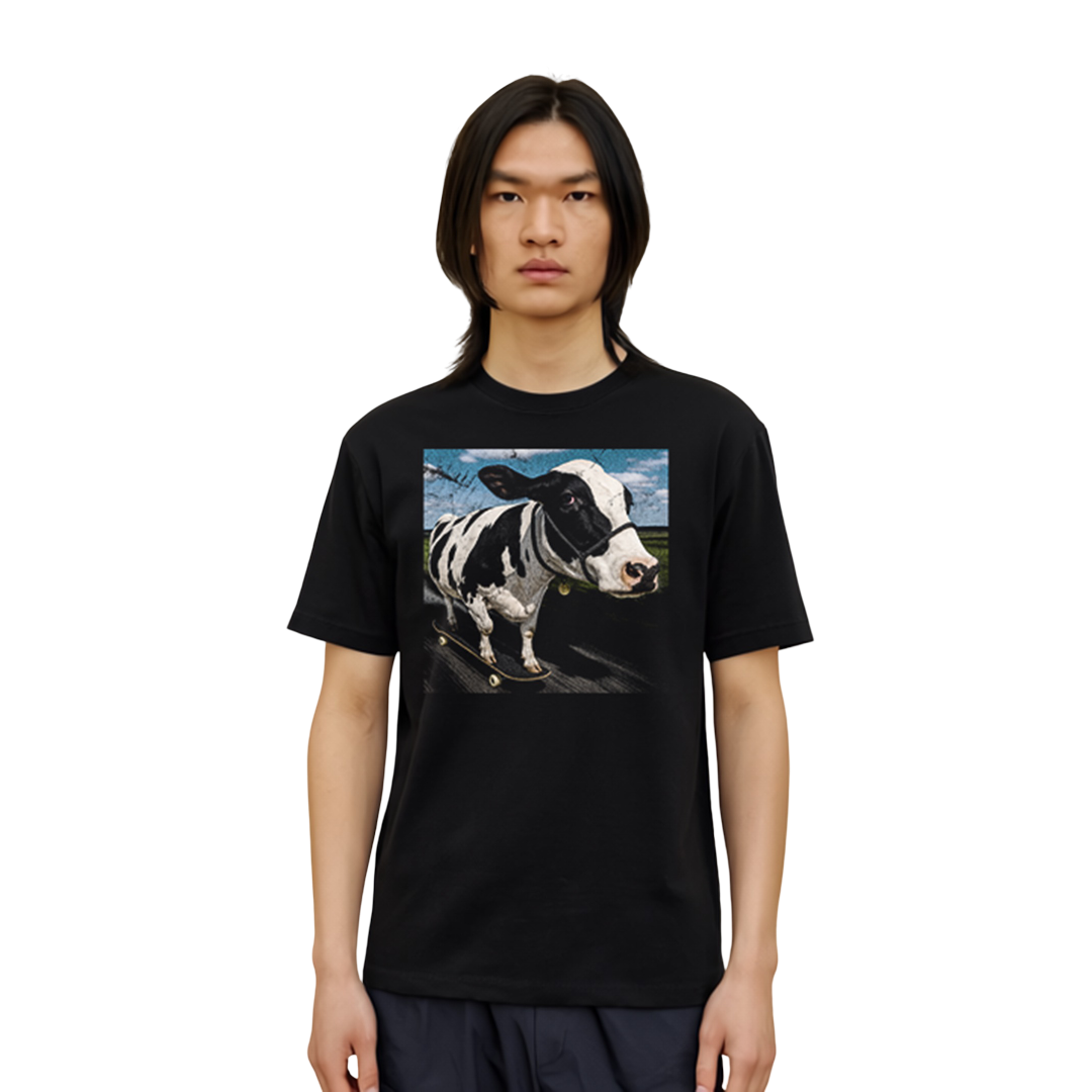 &quot;Rolling Cow&quot; T-Shirt