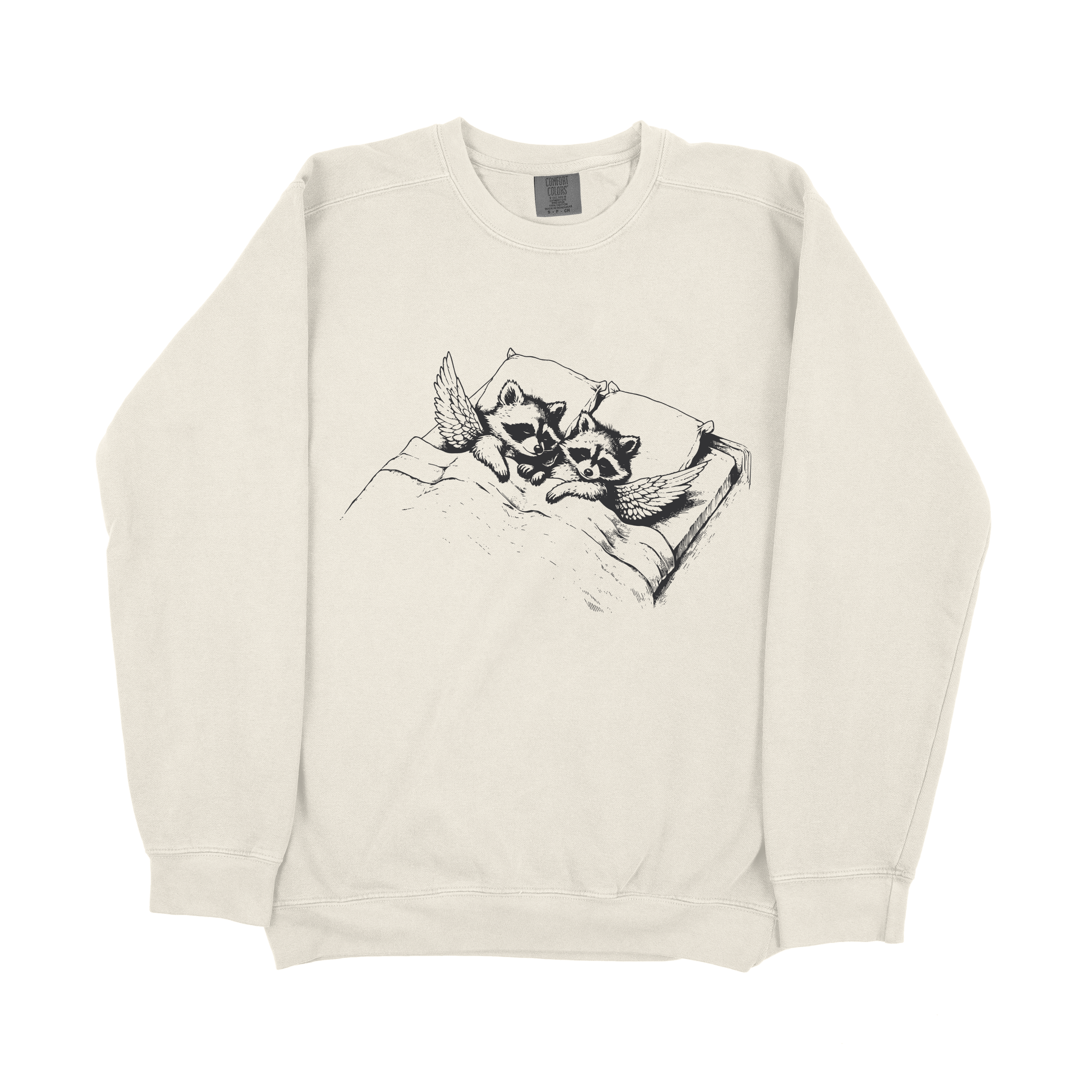 "Two Angel Raccoons" Sweatshirt
