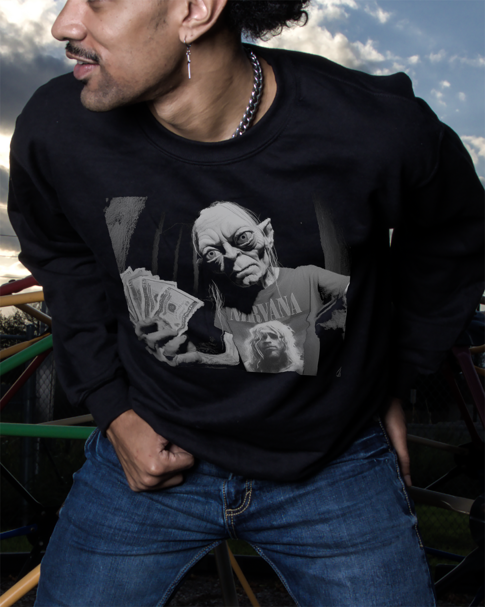 &quot;Gollum’s Rock and Roll Fortune&quot; Sweatshirt