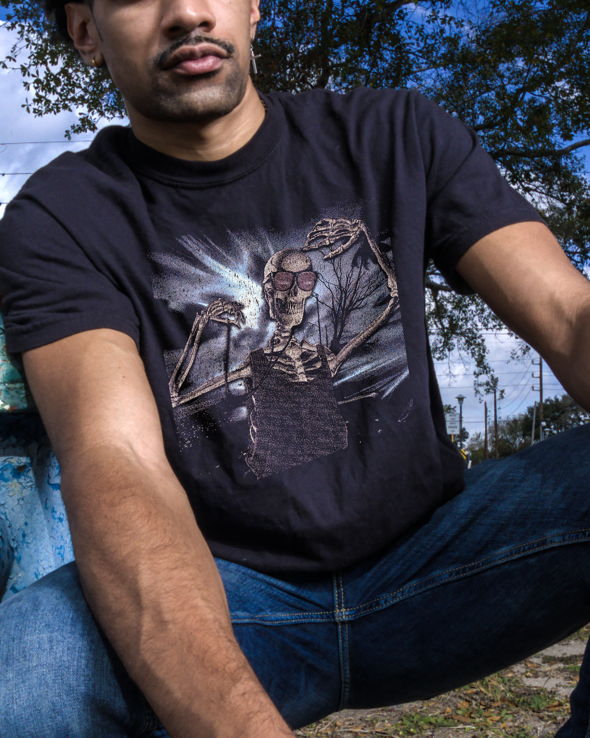 &quot;Retro Skeleton&quot; T-Shirt