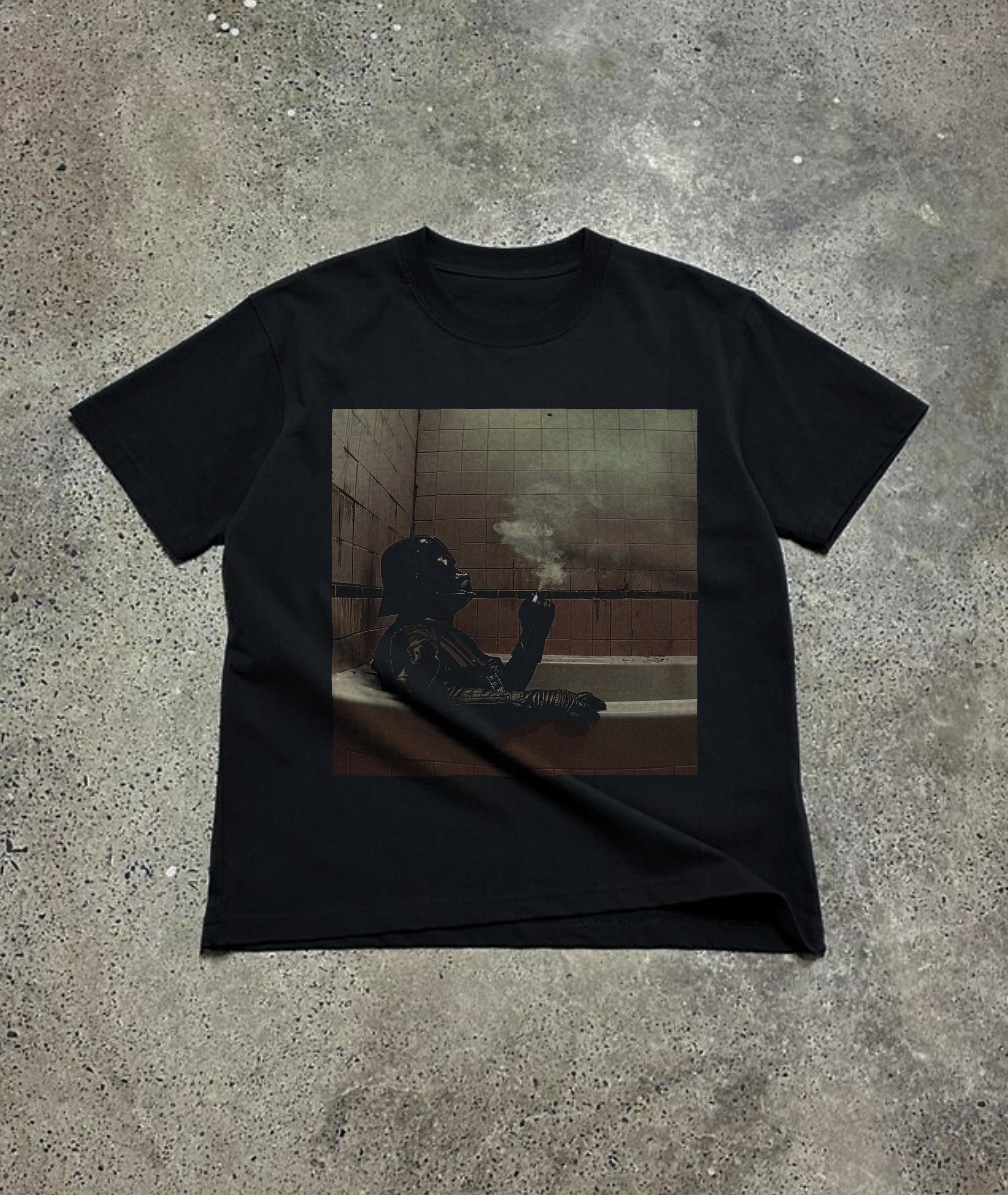 "Darth Vader Smoking In Bathtub" Tee