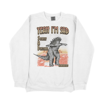 Yeah, I&#39;m Sad graphic sweatshirt design detail.