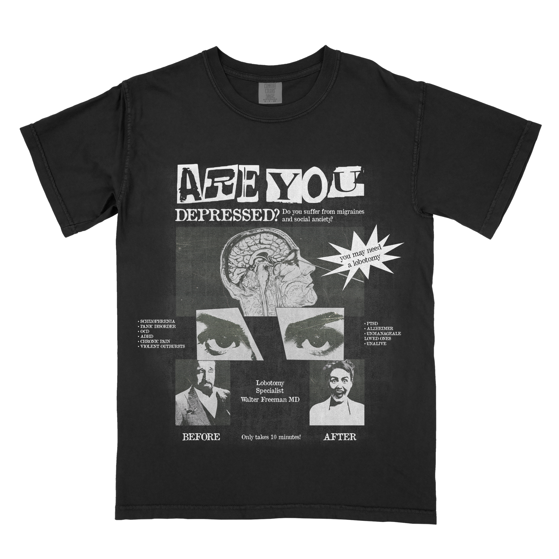 Homepage showcasing latest funny graphic t-shirts.